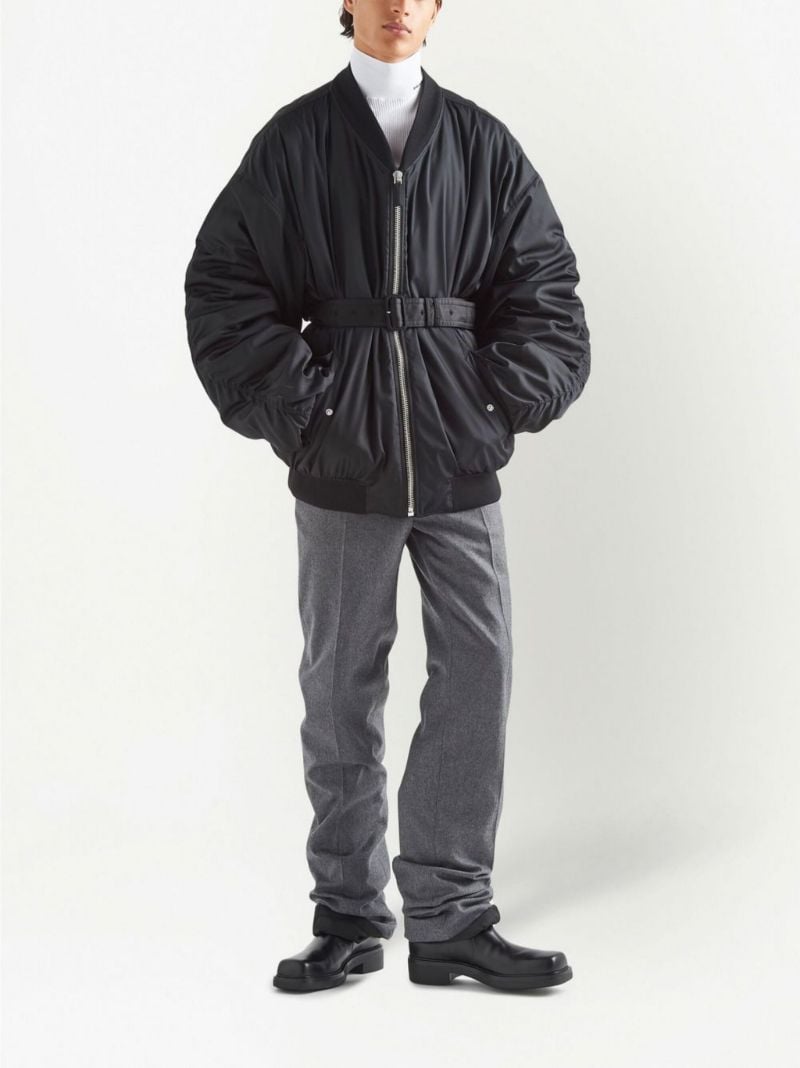 Black Belted Bomber Jacket