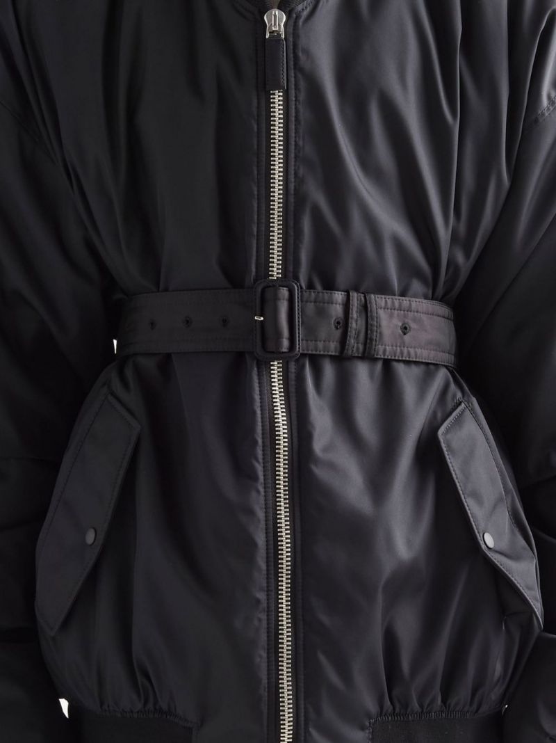 Black Belted Bomber Jacket