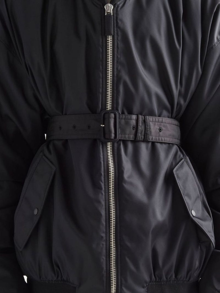 Black Belted Bomber Jacket