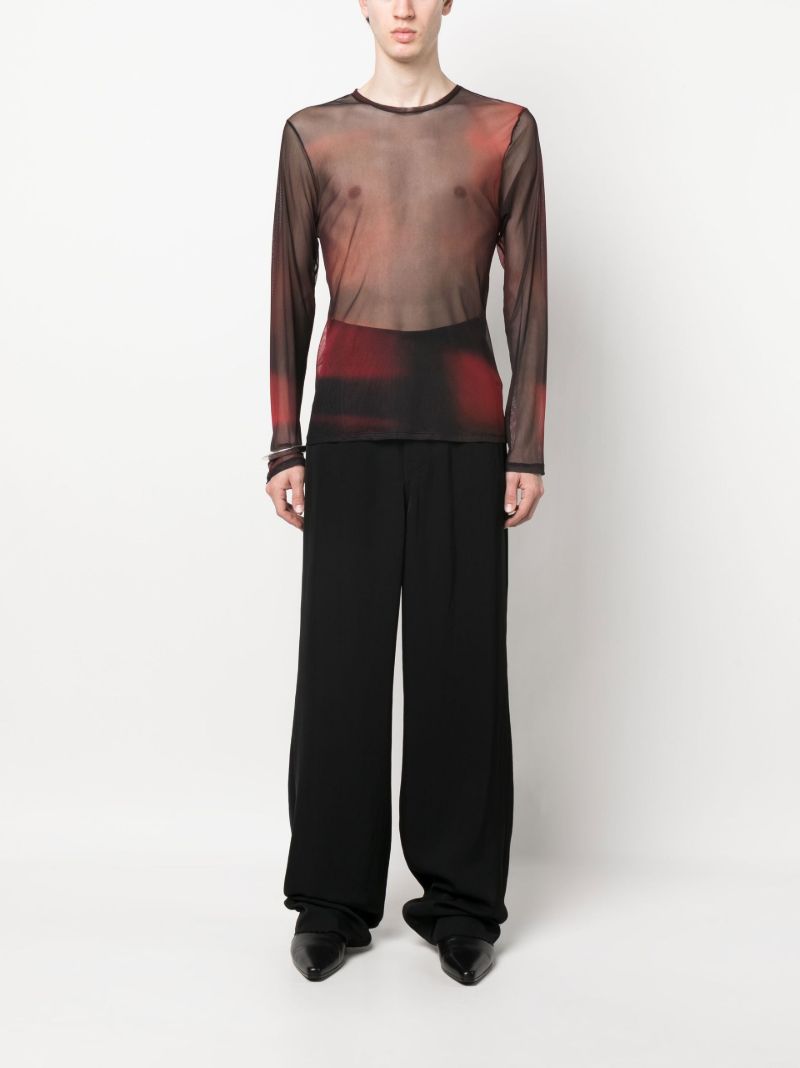 Red Dark Lights Long Sleeve T-shirt