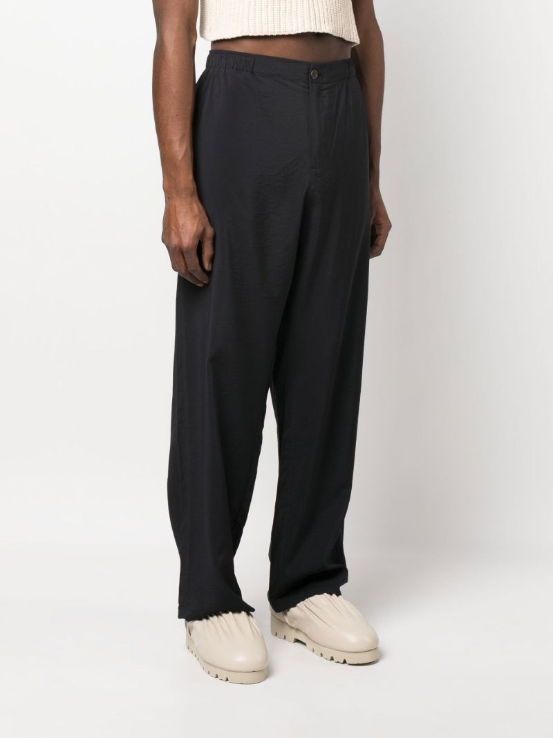 Black Luft Straight Leg Trousers