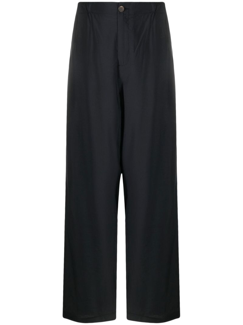 Black Luft Straight Leg Trousers