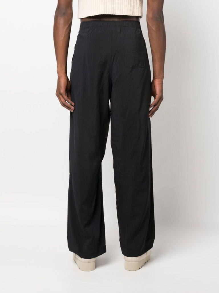 Black Luft Straight Leg Trousers