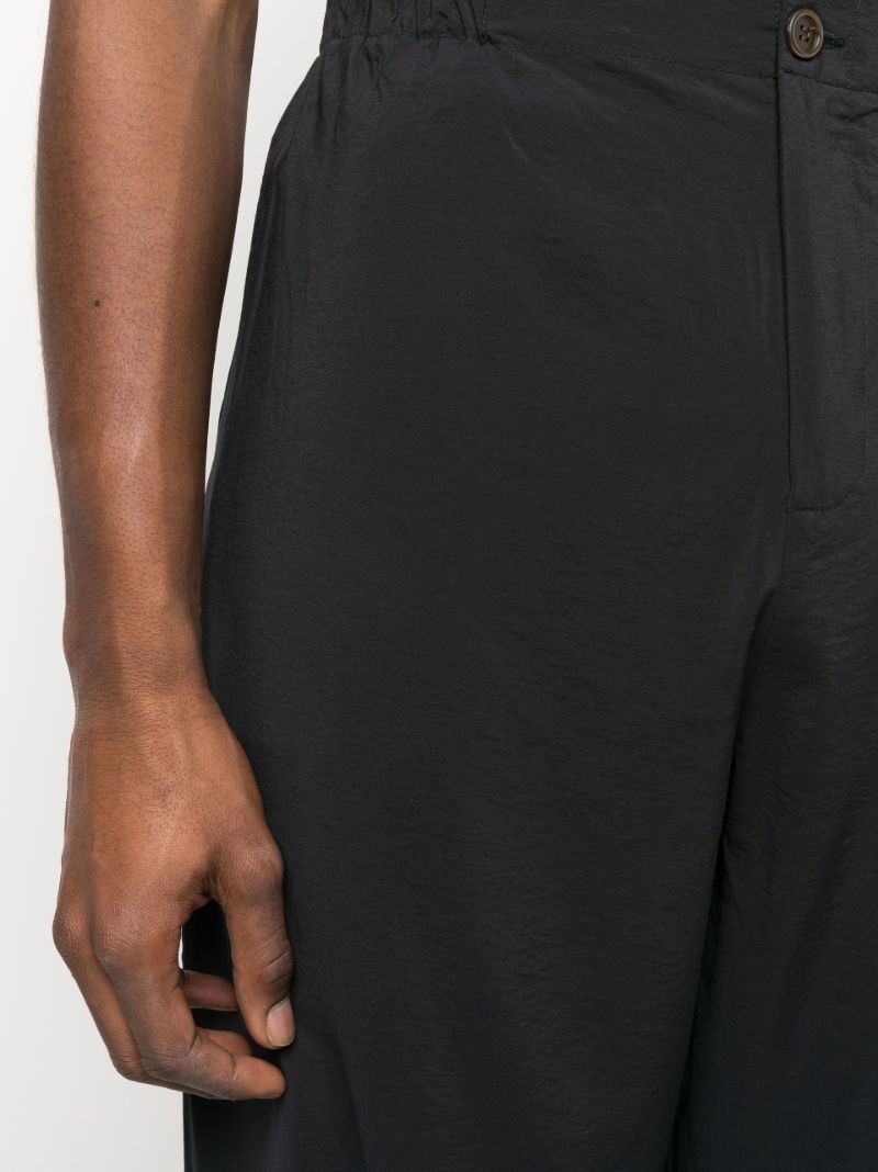 Black Luft Straight Leg Trousers