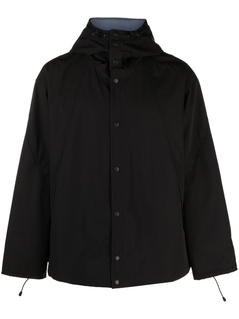 Black Paraspec Reversible Hooded Jacket