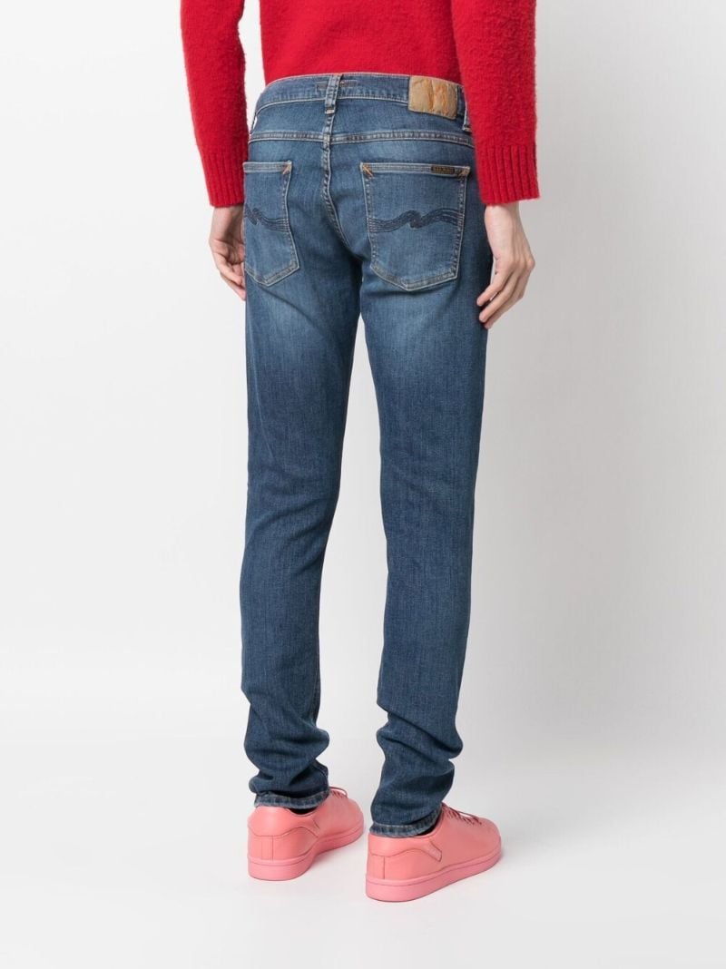 Blue Tight Terry Skinny Jeans