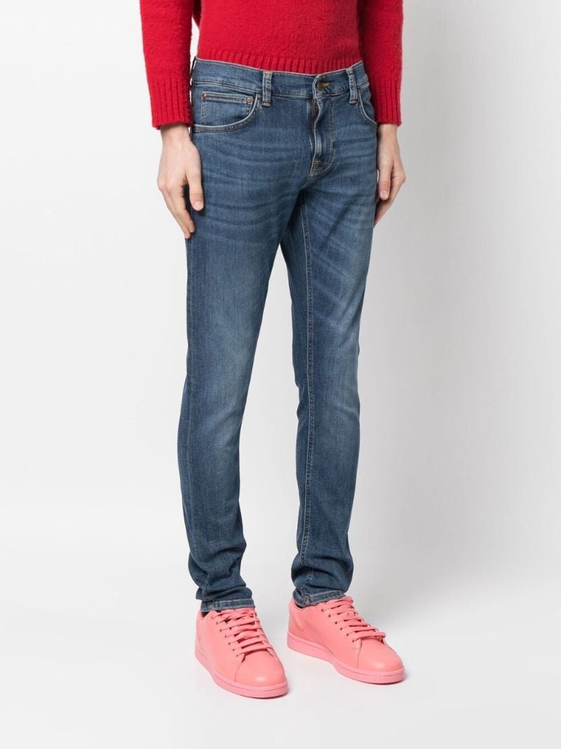 Blue Tight Terry Skinny Jeans