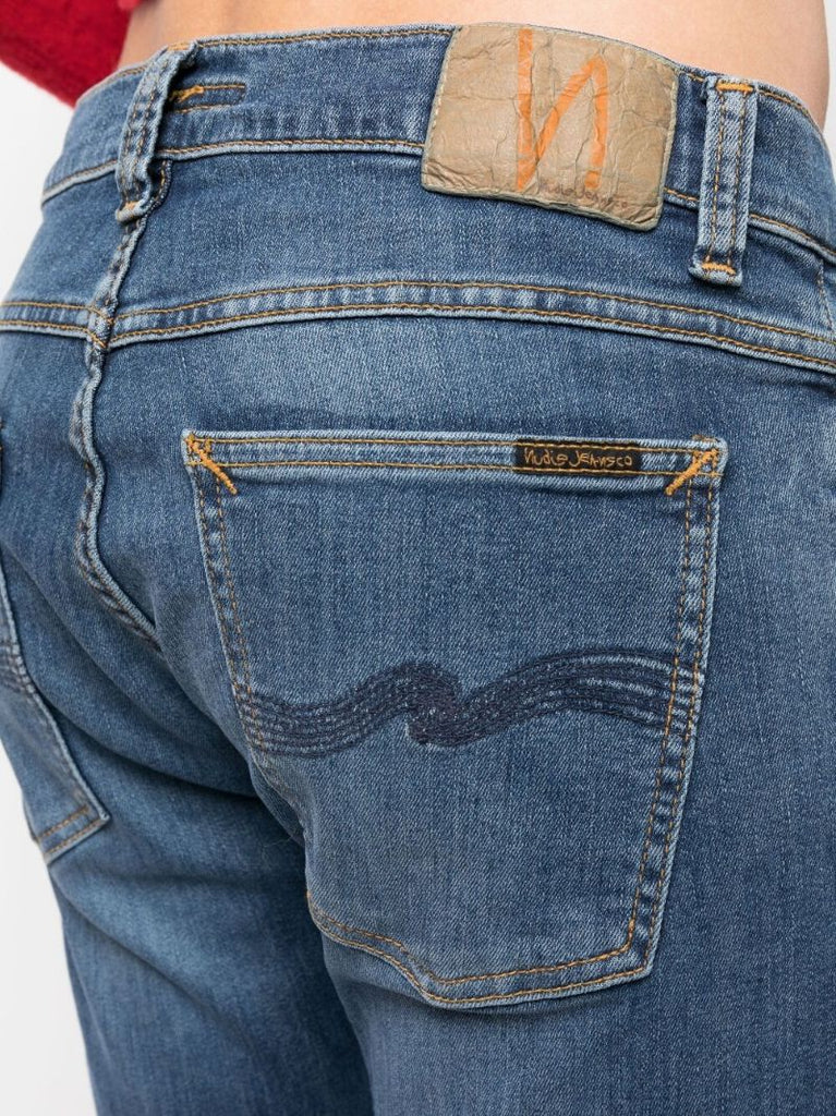 Blue Tight Terry Skinny Jeans