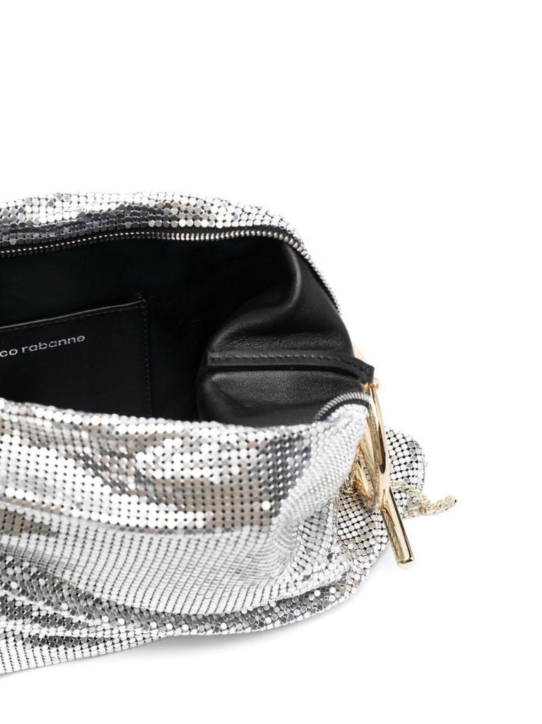 Silver Pixel T-bar Cross Body Bag