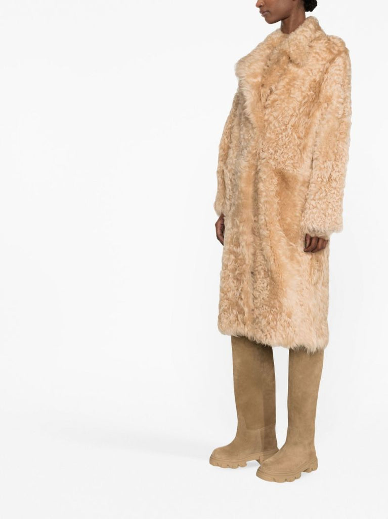 Neutral Alara Shearling Coat