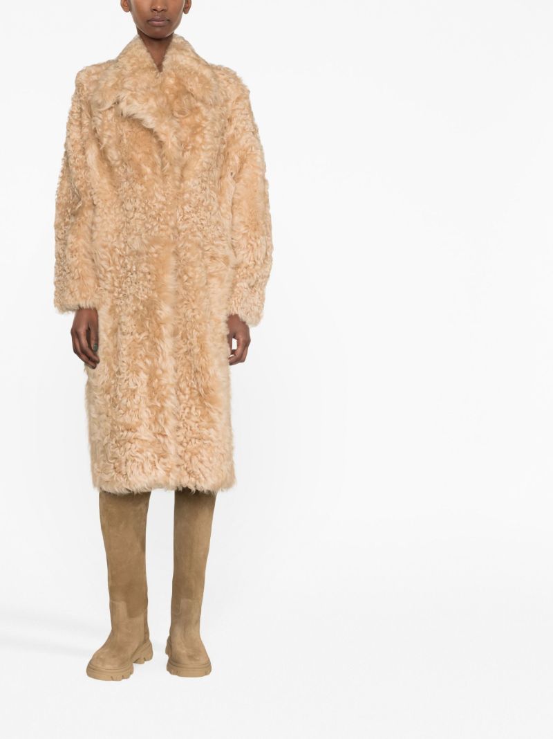 Neutral Alara Shearling Coat