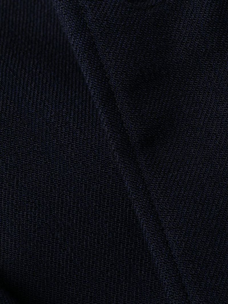 Blue Single-breasted Coat