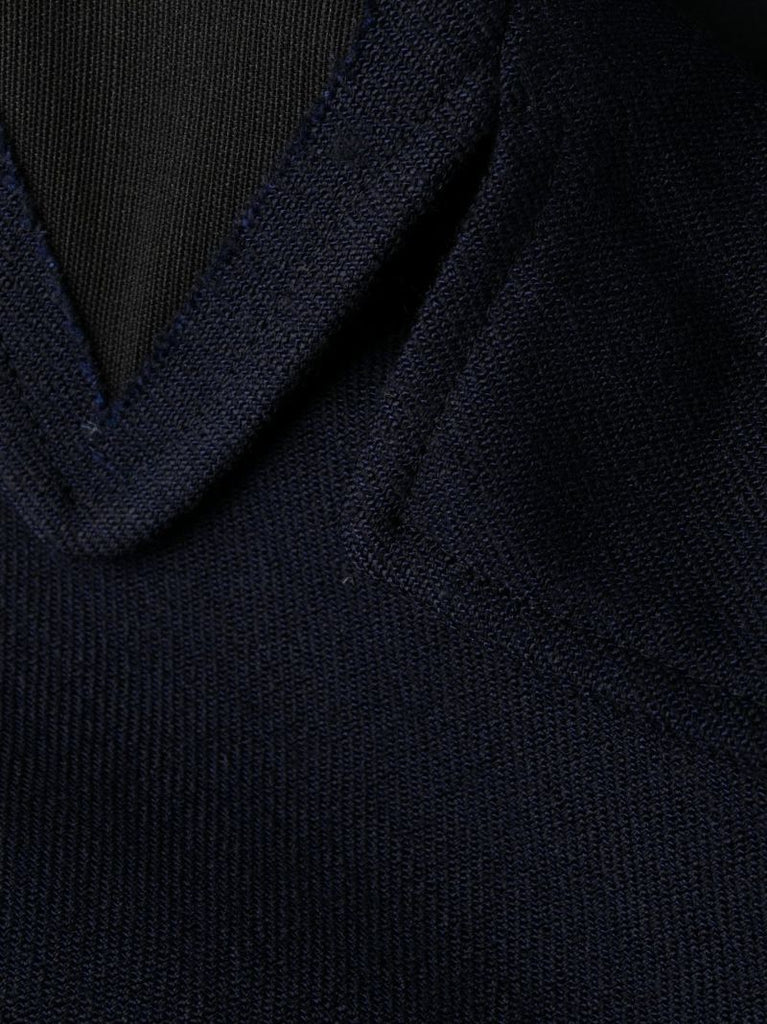Blue Single-breasted Coat