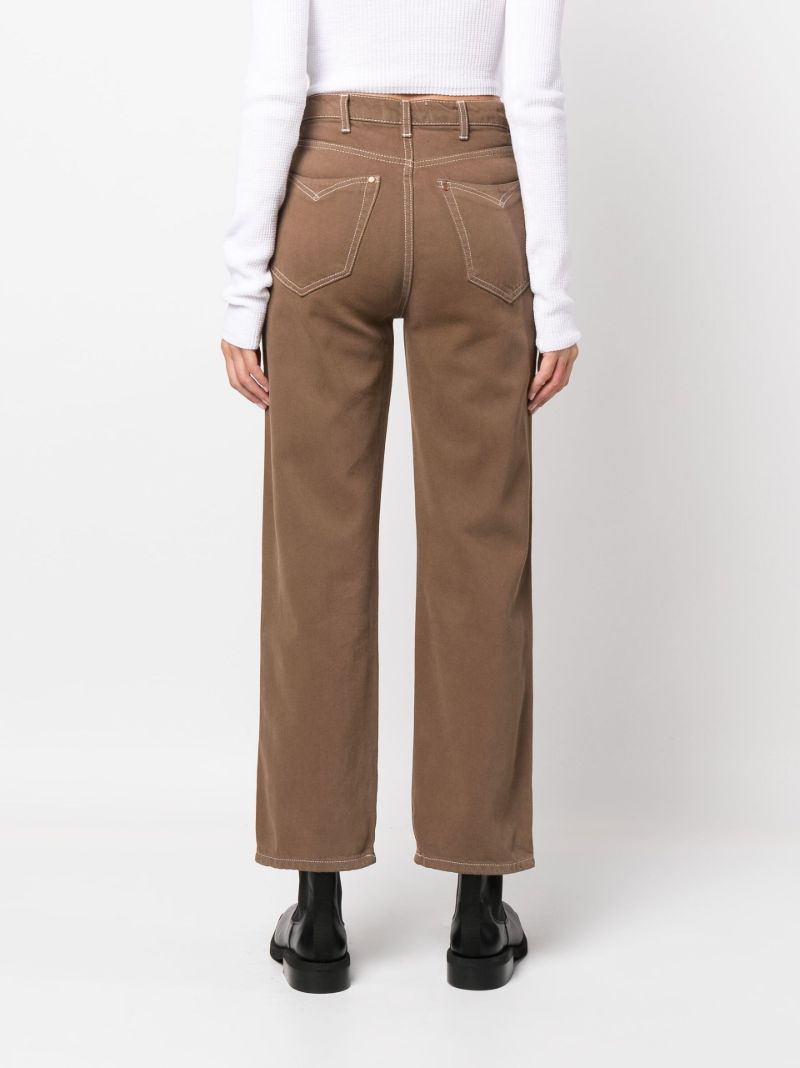 Brown Cowboy Straight-leg Jeans