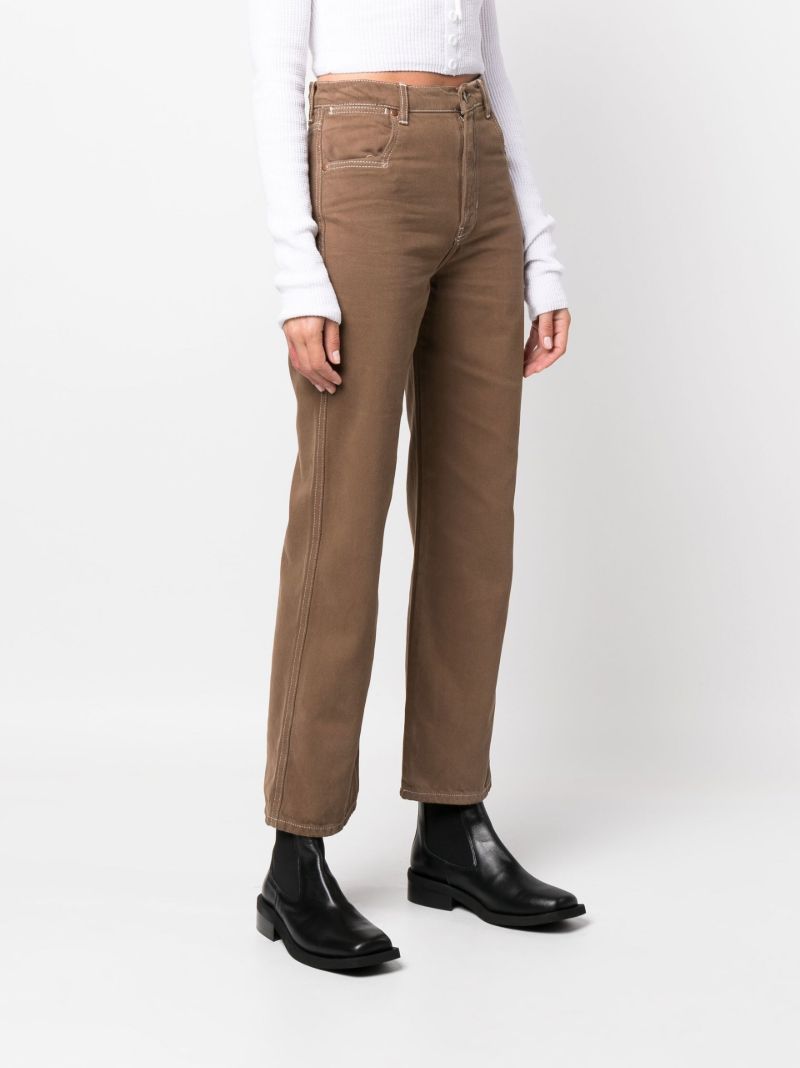 Brown Cowboy Straight-leg Jeans