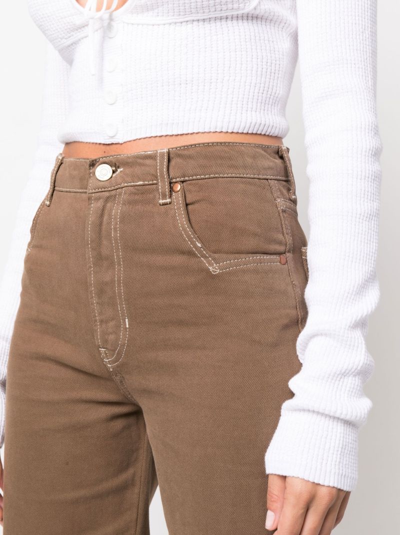 Brown Cowboy Straight-leg Jeans