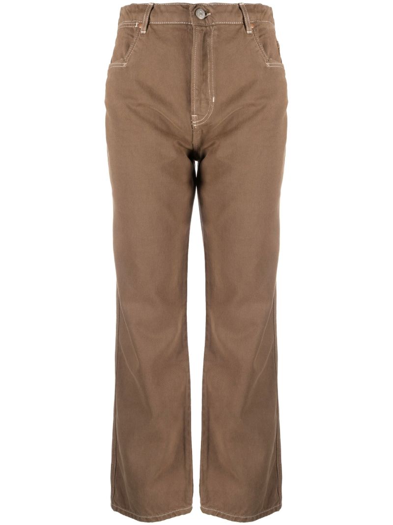 Brown Cowboy Straight-leg Jeans