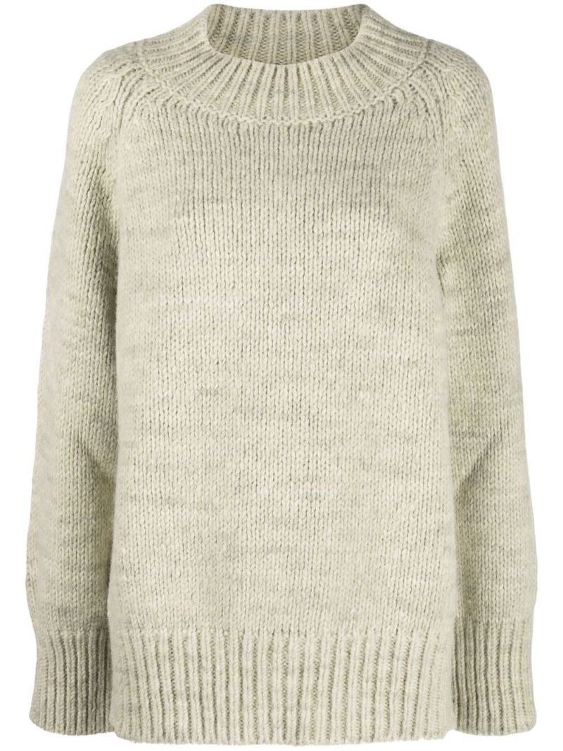 Green Chunky Knit Sweater
