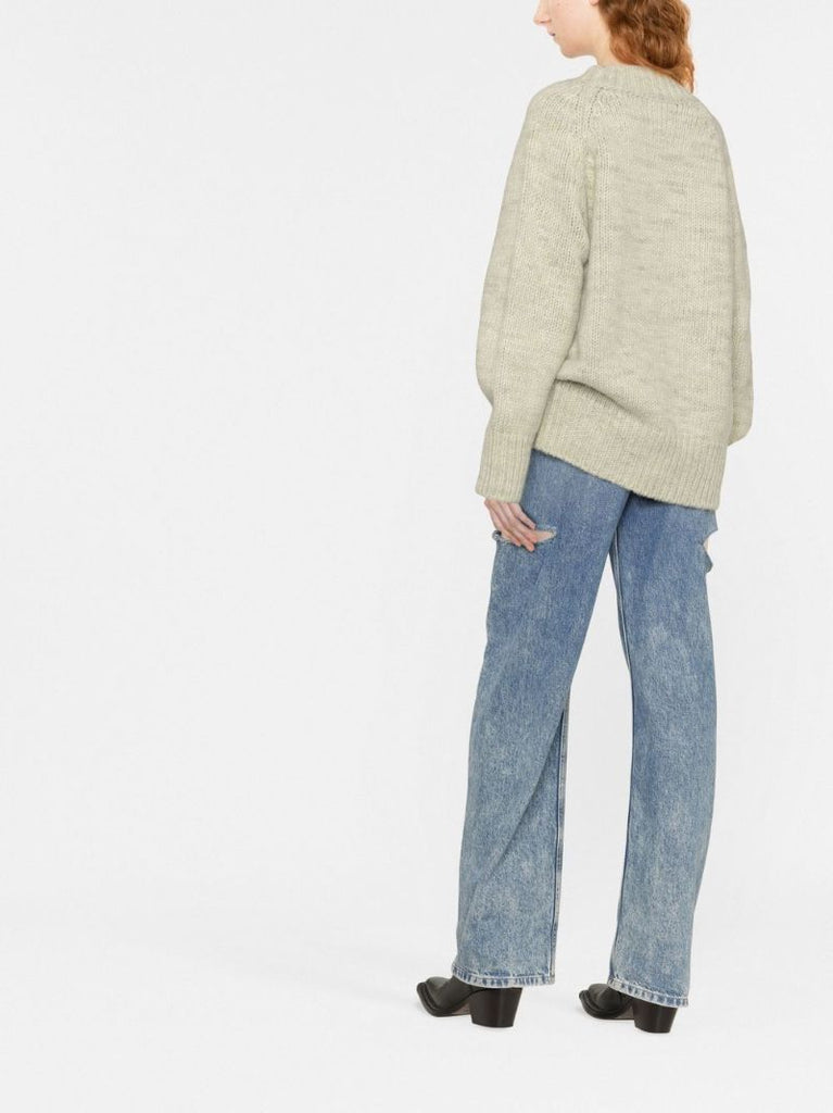 Green Chunky Knit Sweater