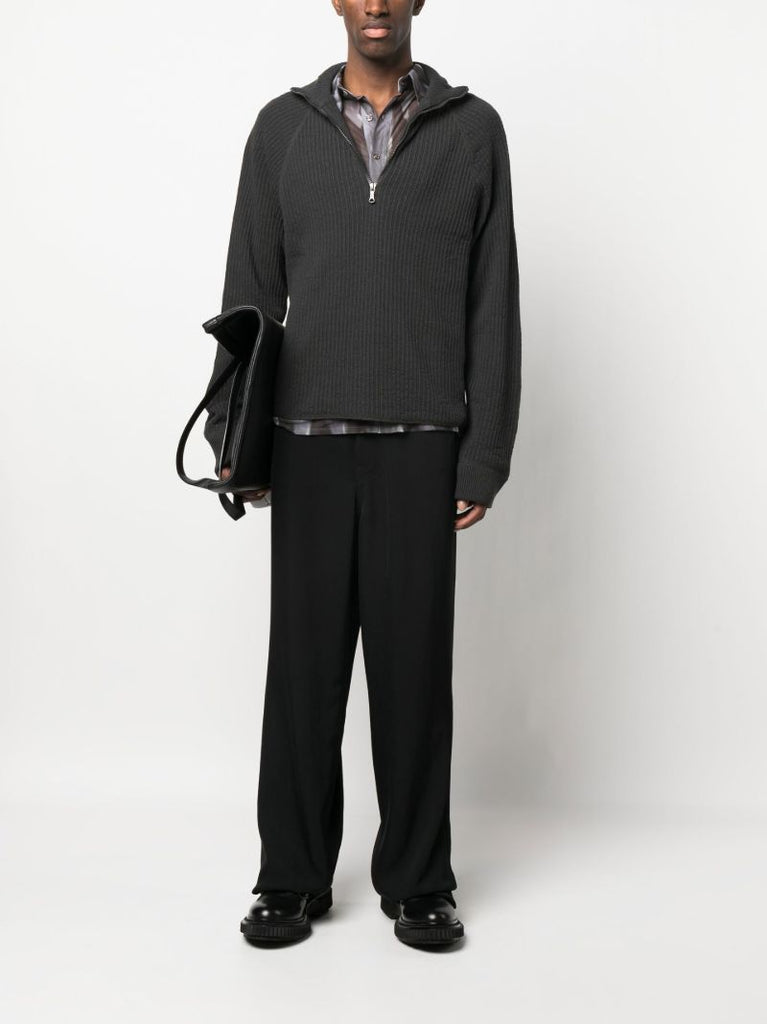 Grey Half Zip Sweater