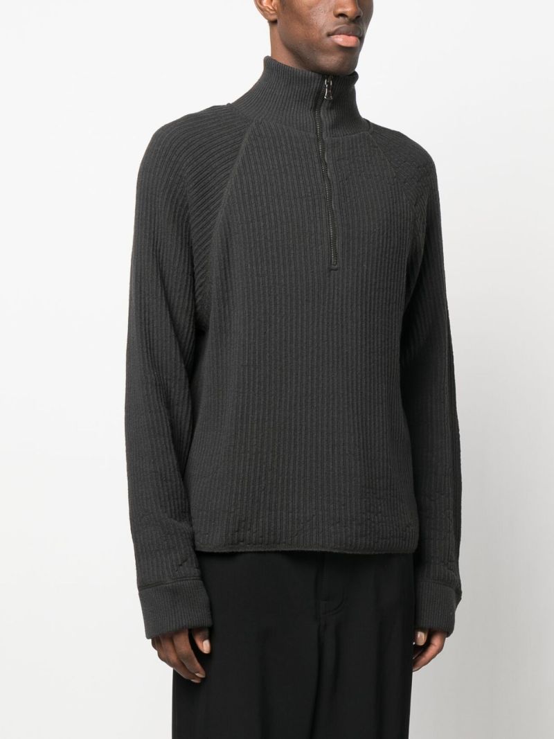 Grey Half Zip Sweater