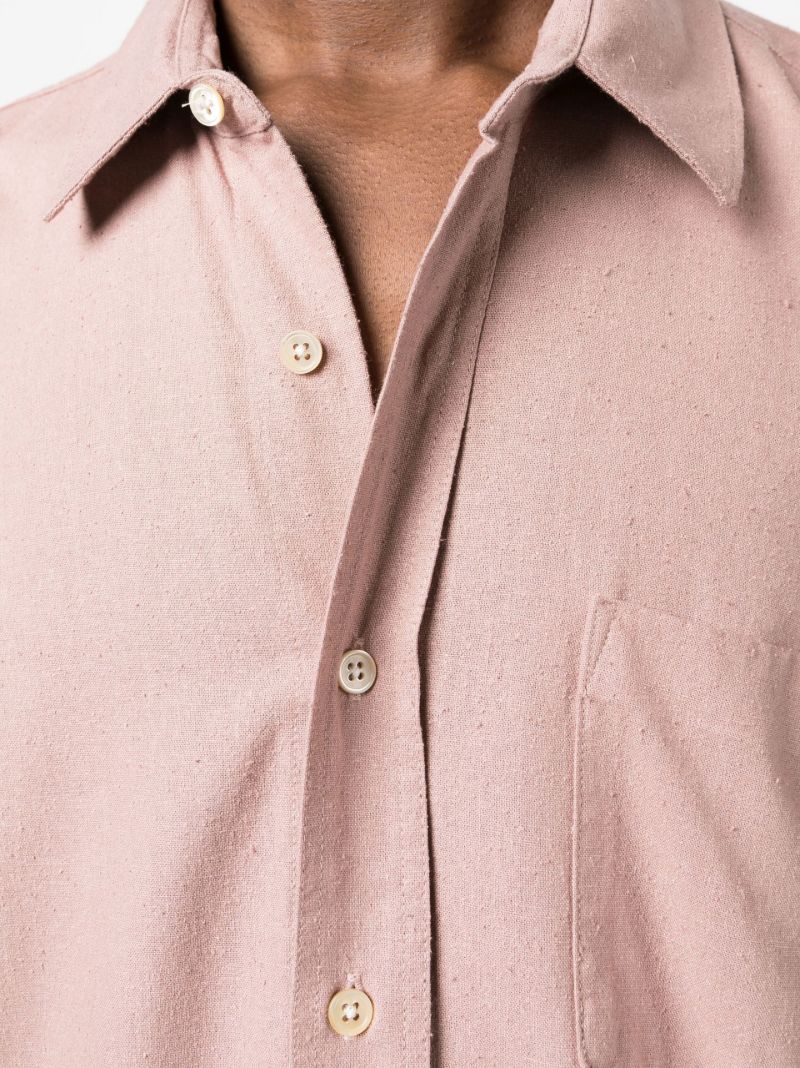Pink Silk Long-sleeve Shirt