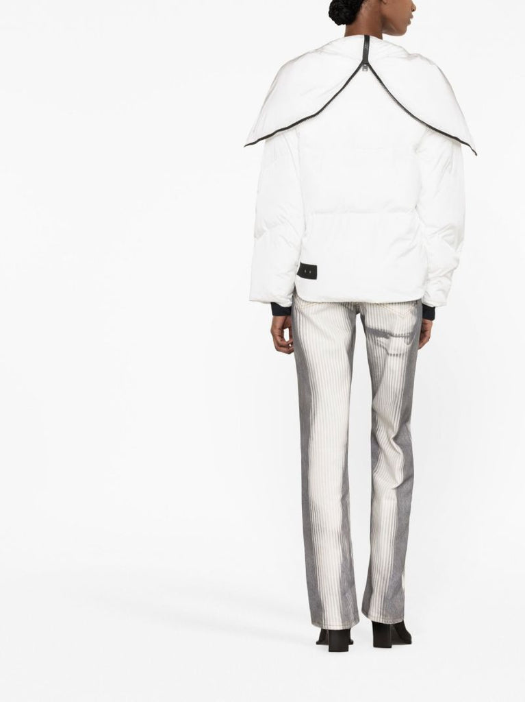 White Leila Hooded Puffer Jacket