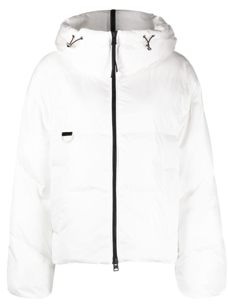 White Leila Hooded Puffer Jacket