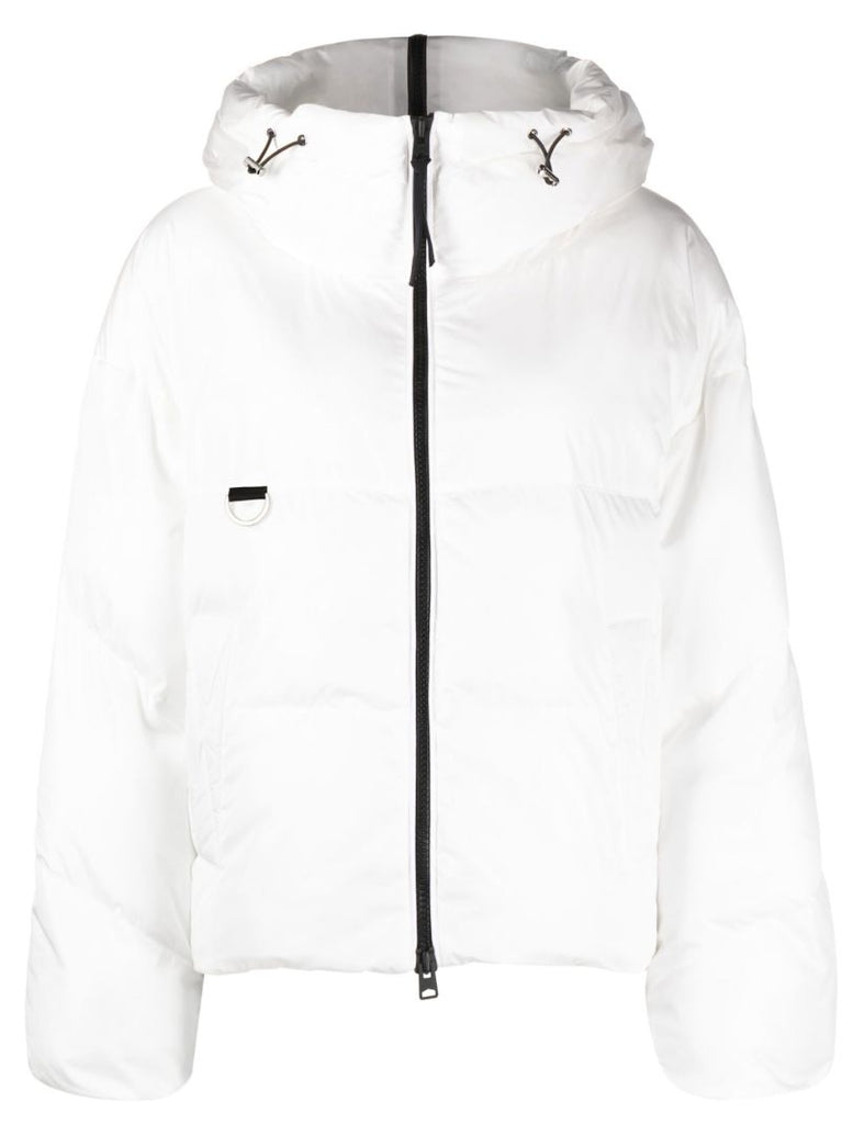 White Leila Hooded Puffer Jacket