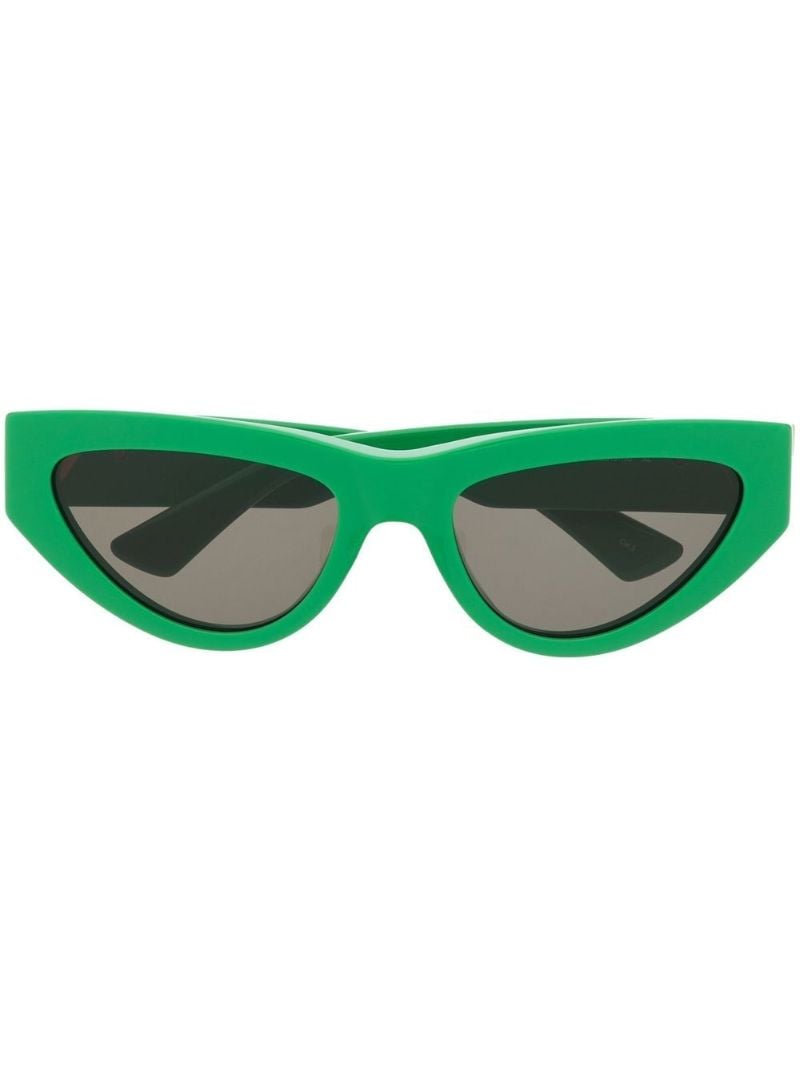Green Angle Cat-eye Sunglasses