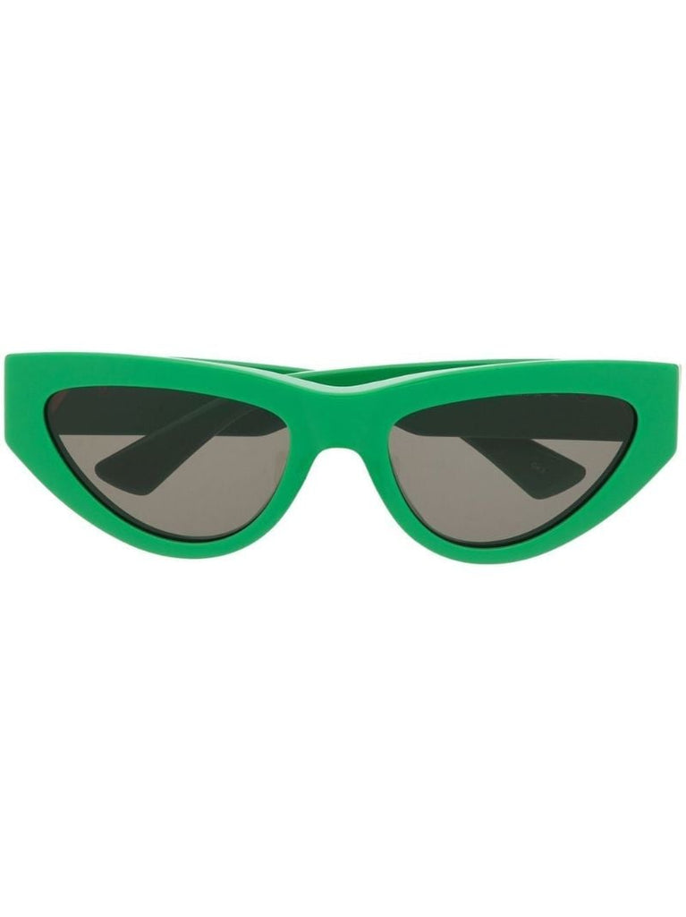 Green Angle Cat-eye Sunglasses
