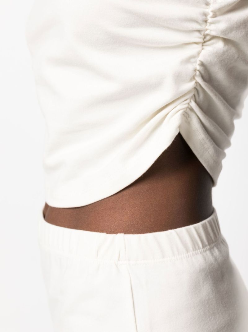 White Foster Organic Cotton Blouse and Midi Skirt Set