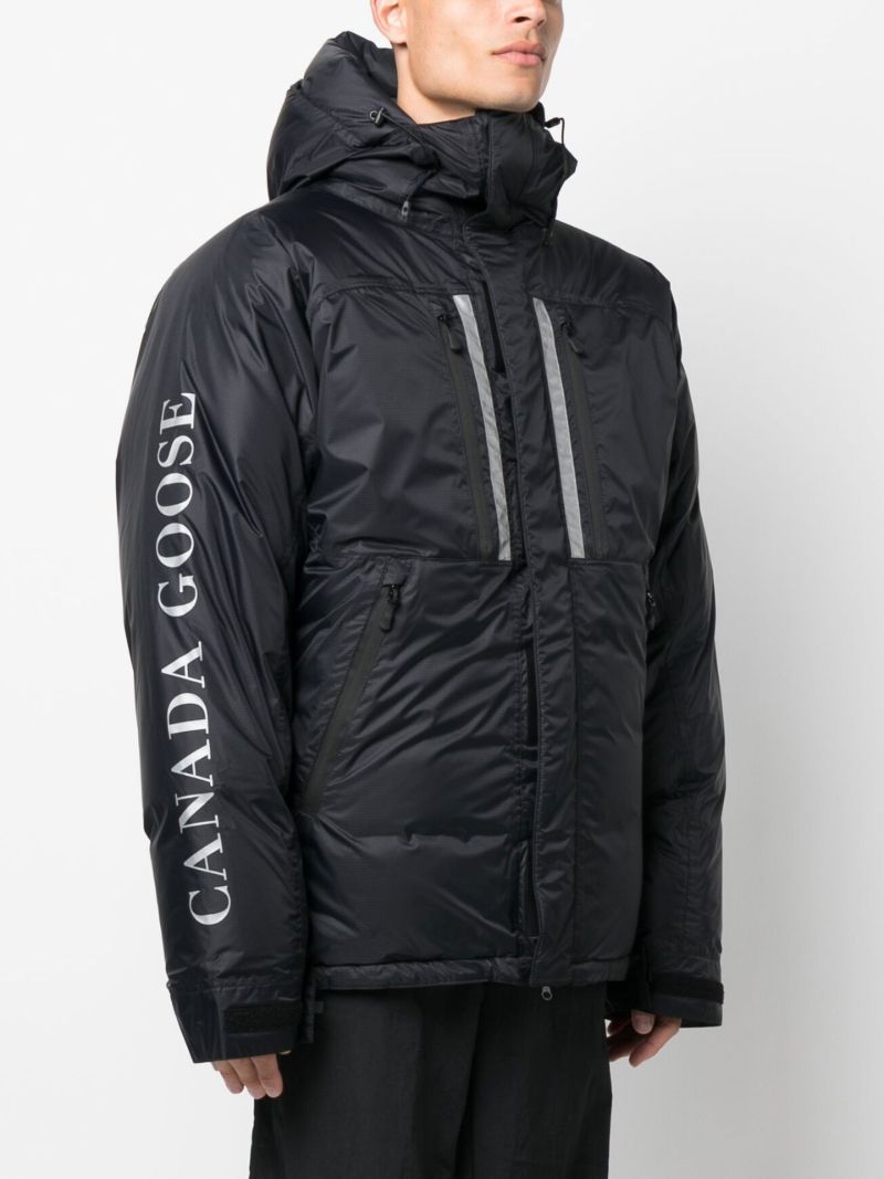 Black Skreslet Hooded Parka Coat
