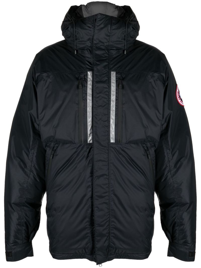 Black Skreslet Hooded Parka Coat