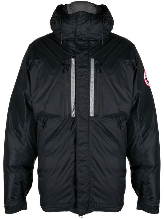 Black Skreslet Hooded Parka Coat