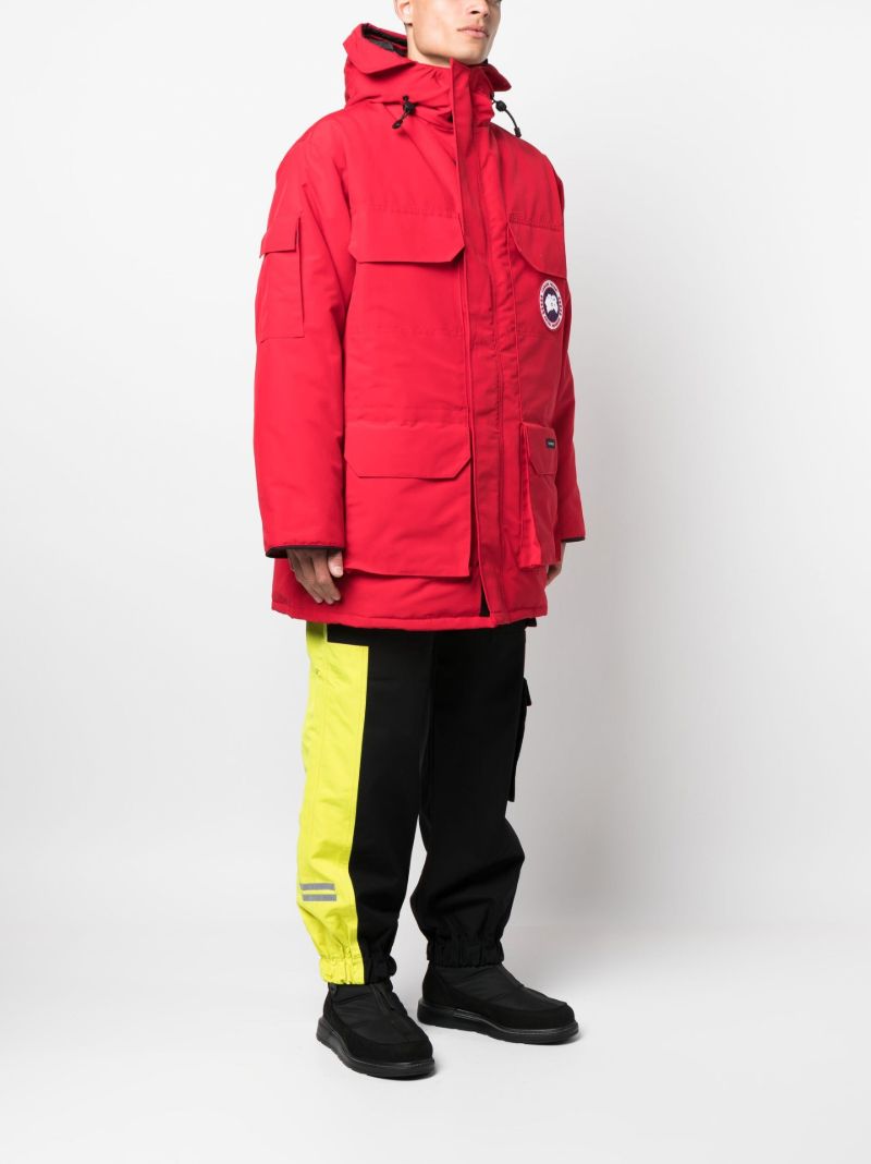 Red Expedition Hooded Parka Coat