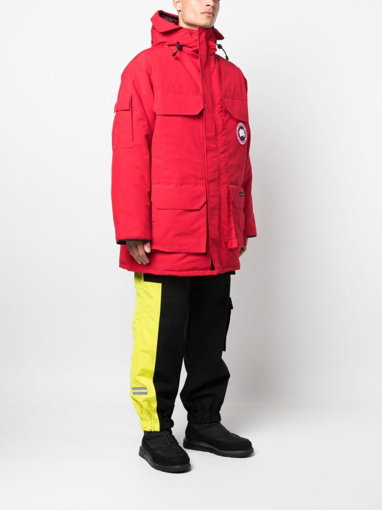 Red Expedition Hooded Parka Coat