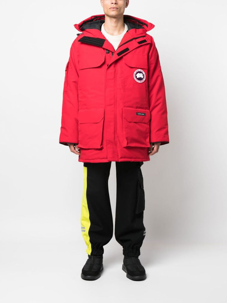 Red Expedition Hooded Parka Coat