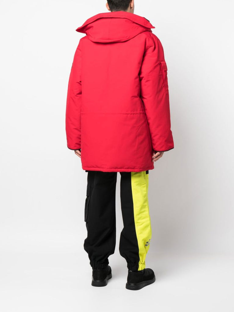 Red Expedition Hooded Parka Coat