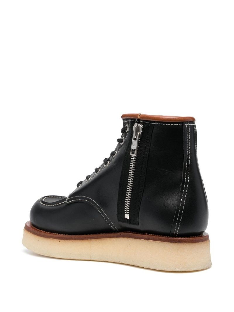 Black Kenzoyama Leather Ankle Boots
