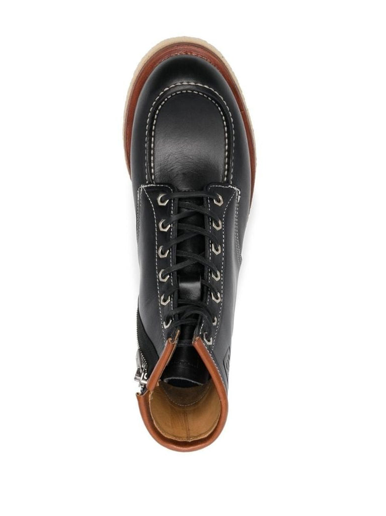 Black Kenzoyama Leather Ankle Boots