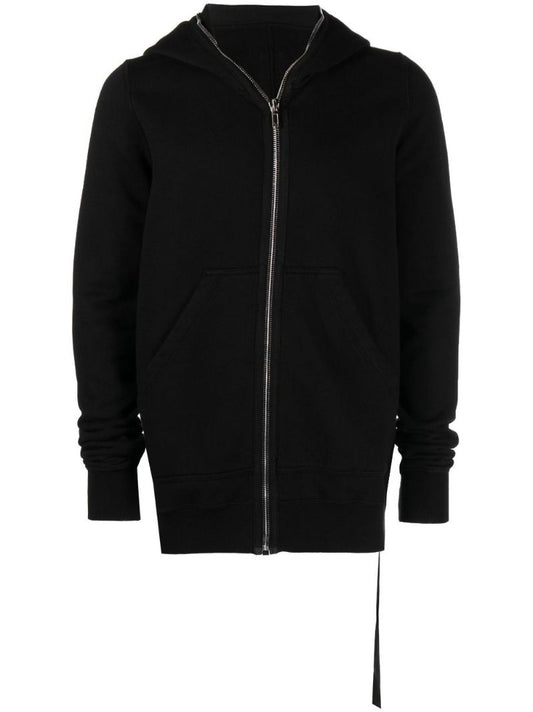 Black Gimp Zip-up Cotton Hoodie