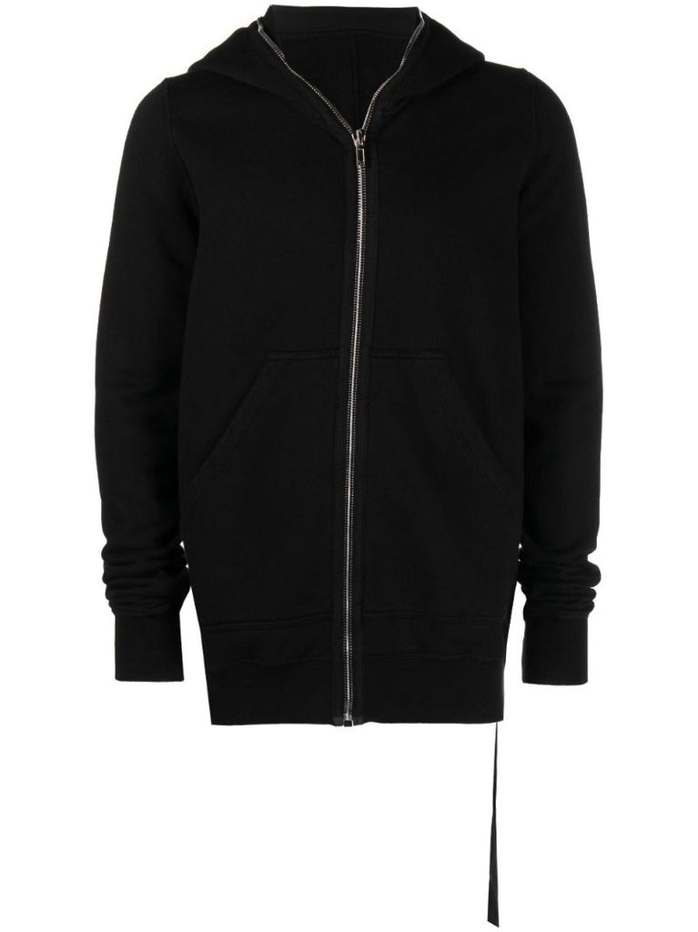Black Gimp Zip-up Cotton Hoodie