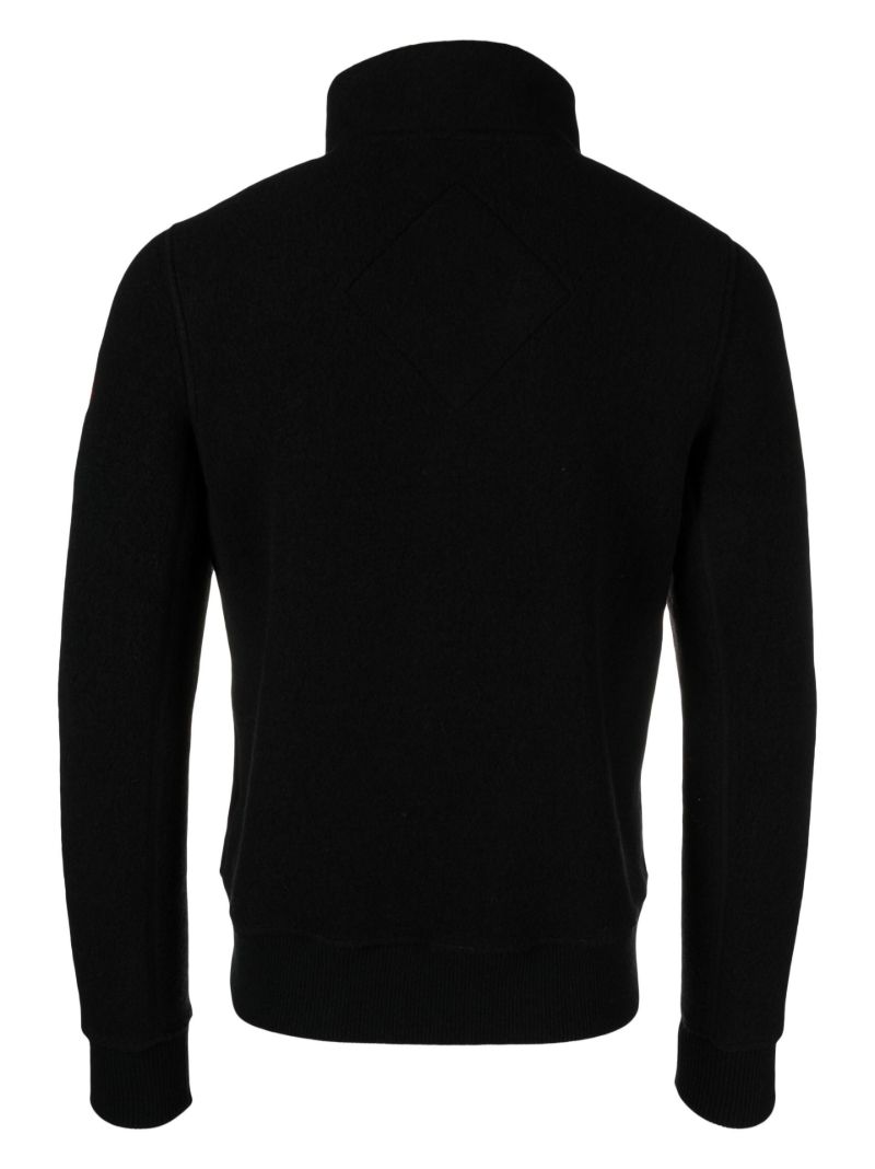 Black Lawson Zip-up Fleece Jacket