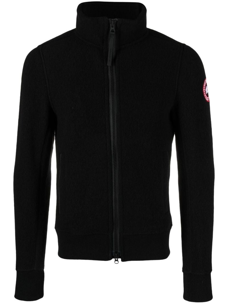 Black Lawson Zip-up Fleece Jacket