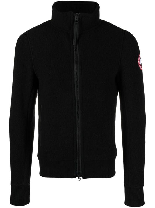 Black Lawson Zip-up Fleece Jacket