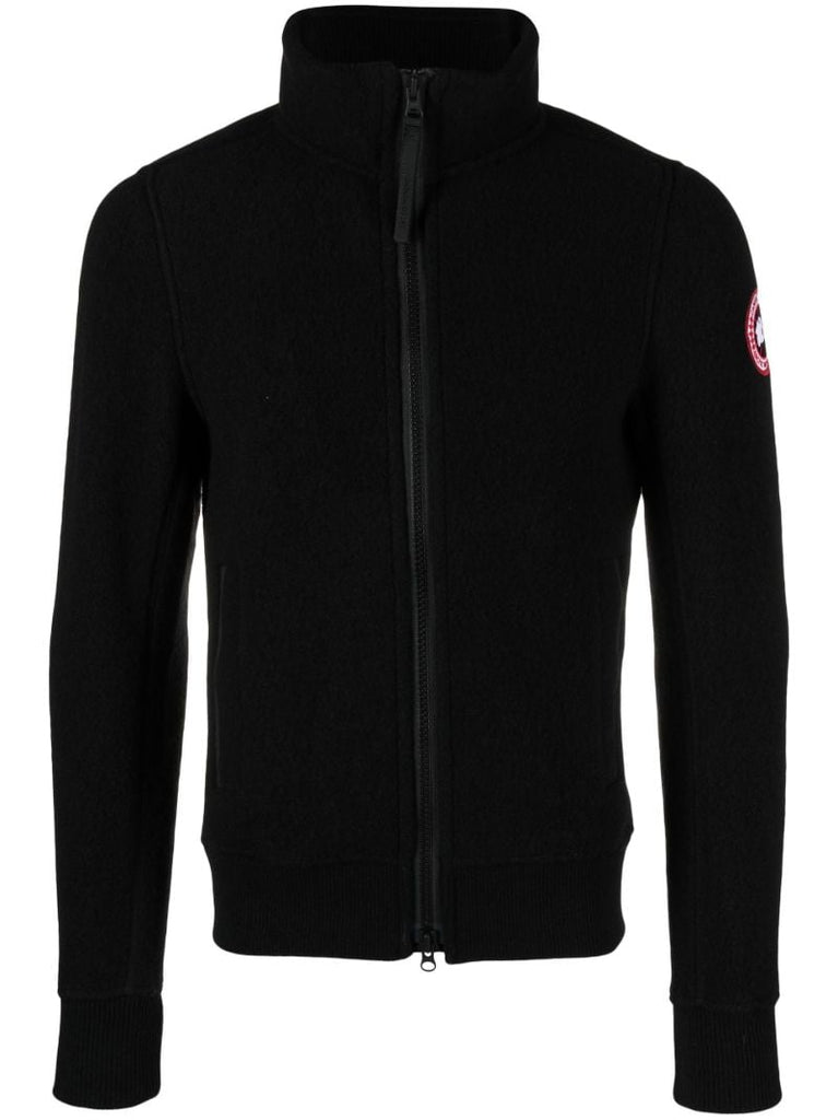 Black Lawson Zip-up Fleece Jacket