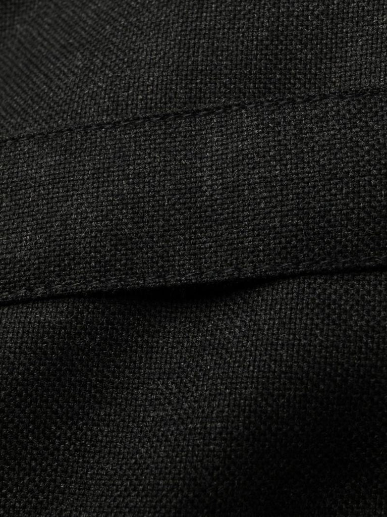 Grey Double-breasted Trench Coat