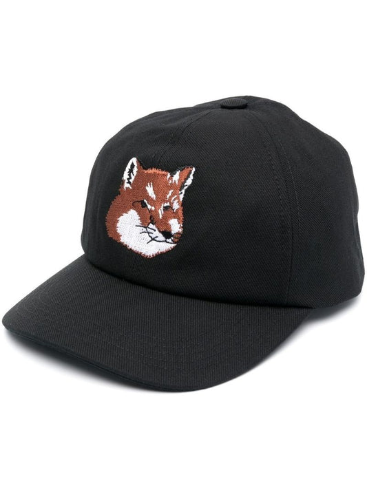 Black Fox Embroidered Baseball Cap