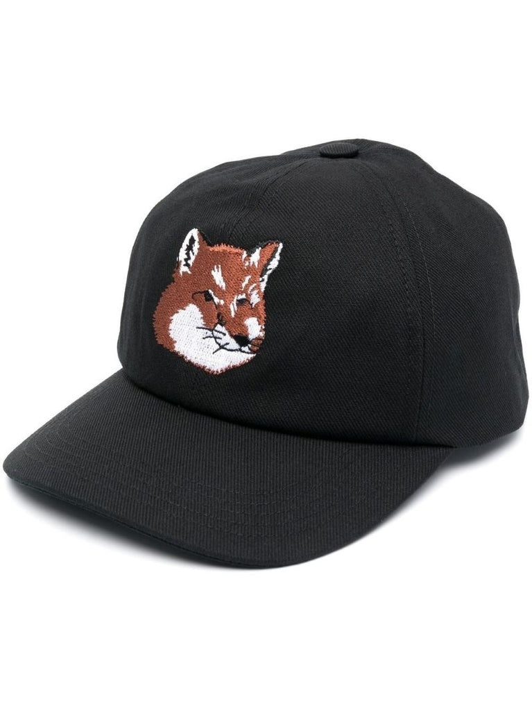 Black Fox Embroidered Baseball Cap